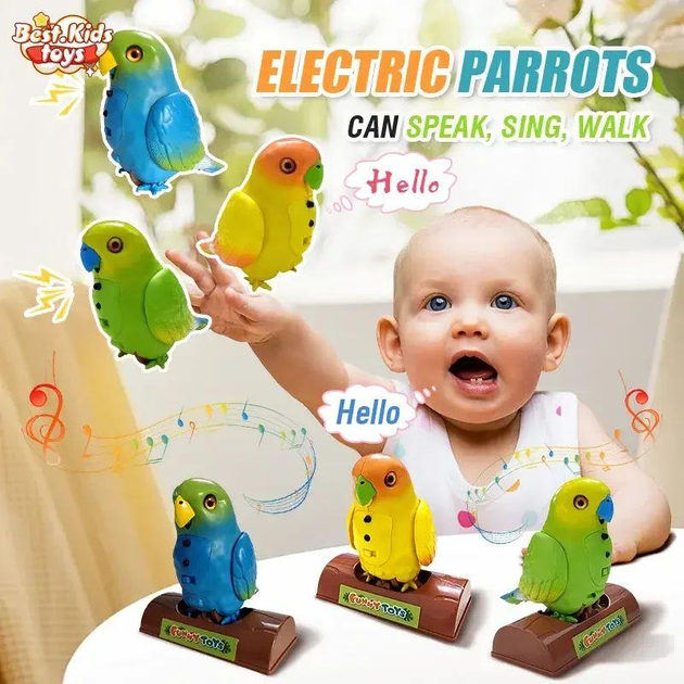 Іграшка-повторюшка папуга Funny Parrot TT8005 Синій (008j) - зображення 2