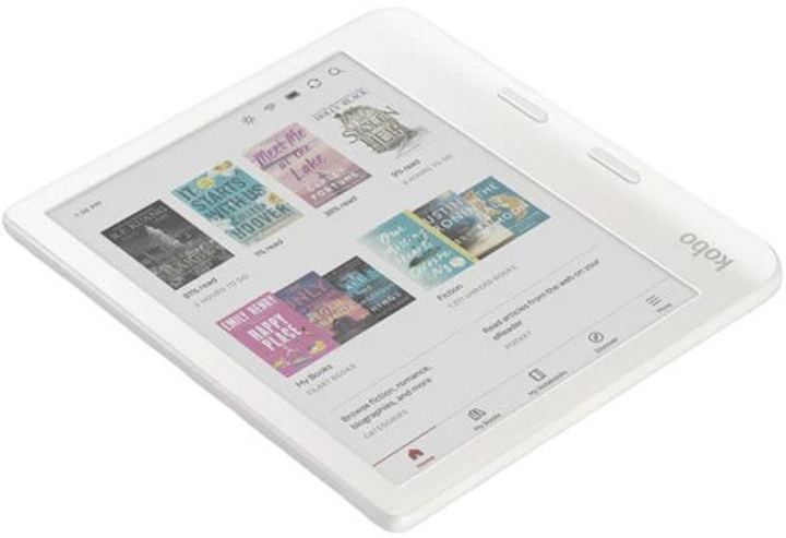 Czytnik ebooków Kobo Libra Colour 32GB White (N428-KU-WH-K-CK) - obraz 4