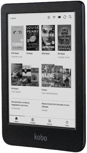 Электронная книга Kobo Clara BW 16GB Black (N365-KU-BK-K-EP