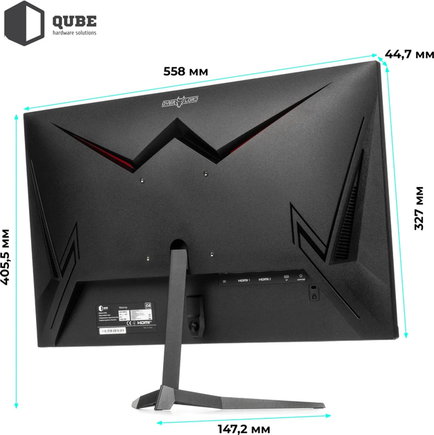 Монитор 24.5" QUBE Overlord G25F180Plus - изображение 7