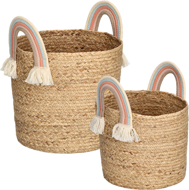 Kosz do przechowywania Zeller z plecionej trawy morskiej 30 cm (4003368144825) - obraz 5