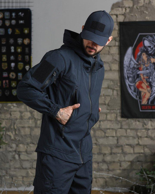 Тактическая демисезонная куртка МЧС SoftShell 3XL синяя (56740) - изображение 2