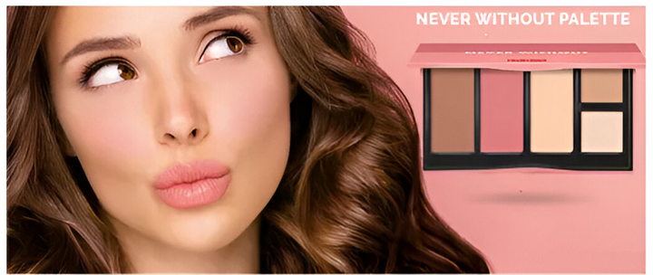 Палетка для макіяжу обличчя Pupa Never Without 002 Medium Skin 15.2 г (8011607336425) - зображення 3