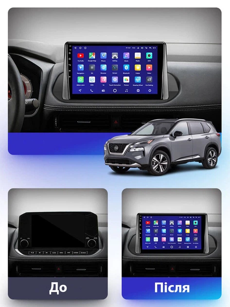 Штатна Магнітола Nissan X-Trail 4 T33 Rogue 3 2020-2021 4/64 8 ядер XYAuto 4G DSP CarPlay на Android (М-ТК2114-10-М4) - зображення 2