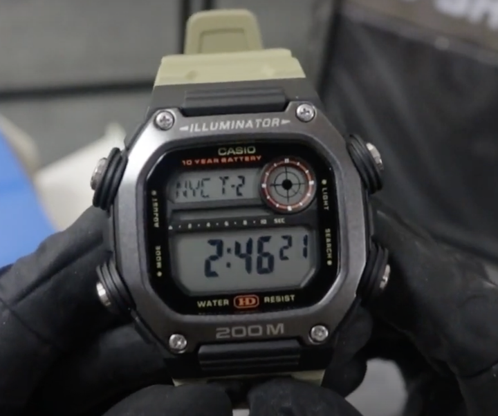 Часы наручные мужские Casio DW-291HX-5AV электронные часы, влагозащита 200 метров, оригинальные Casio - изображение 2