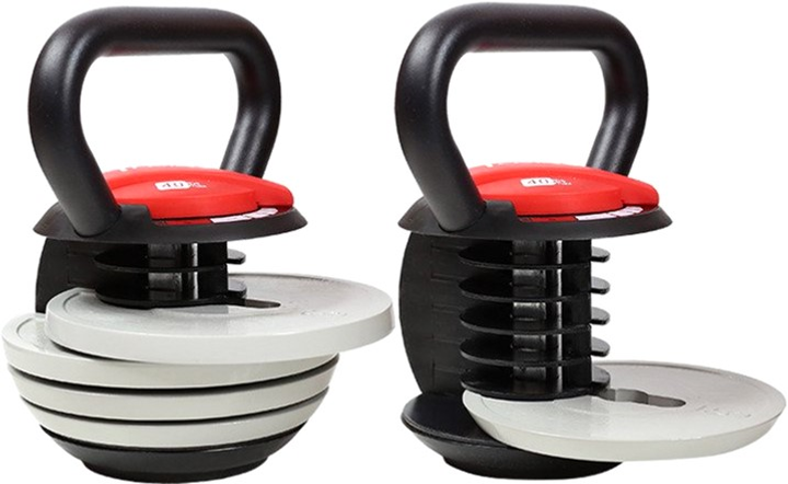 Kattlebell HMS regulowany 3-17 kg Szary(5907695509502) - obraz 3