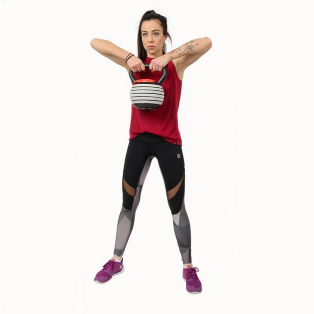 Kattlebell HMS regulowany 3-17 kg Szary(5907695509502) - obraz 6