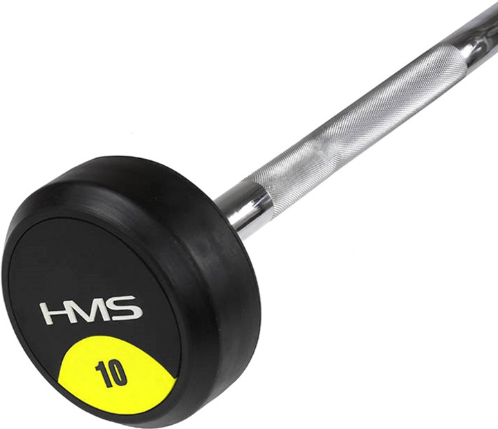 Sztanga HMS gryft stały łamany 10 kg Czarna (5907695509168) - obraz 4