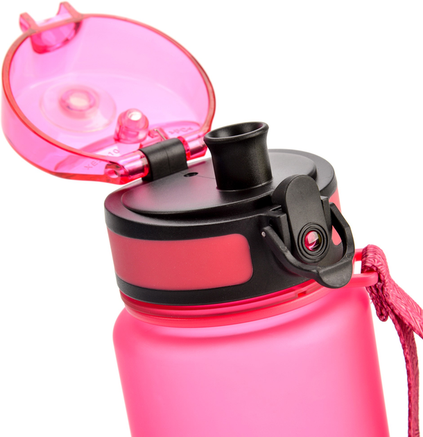 Bidon sportowy Meteor 74573 500 ml Różowy (5900724050792) - obraz 3