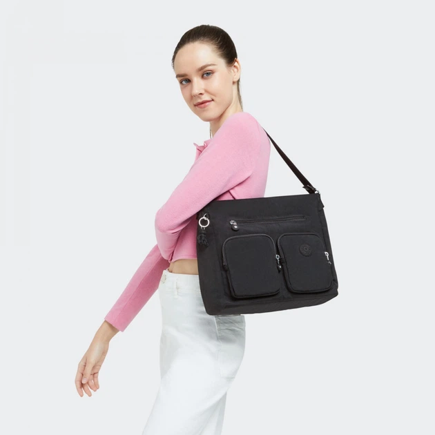 Женская сумка Kipling TASMO Black Noir (P39) K14252_P39 - Фото 2 Женская сумка Kipling TASMO Black Noir (P39) K14252_P39 - изображение 2
