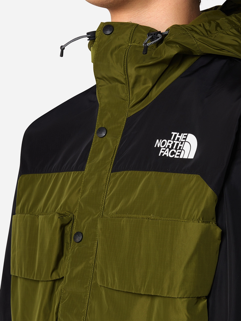 Kurtka wiatrówka męska z kapturem The North Face NF0A879GPIB M Czarny/Zielony (196575577297) - obraz 5