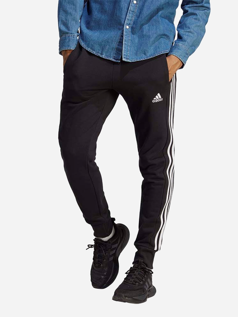 Spodnie dresowe męskie adidas M 3S Ft Tc Pt HA4337 M Czarne (4066745412955) - obraz 1