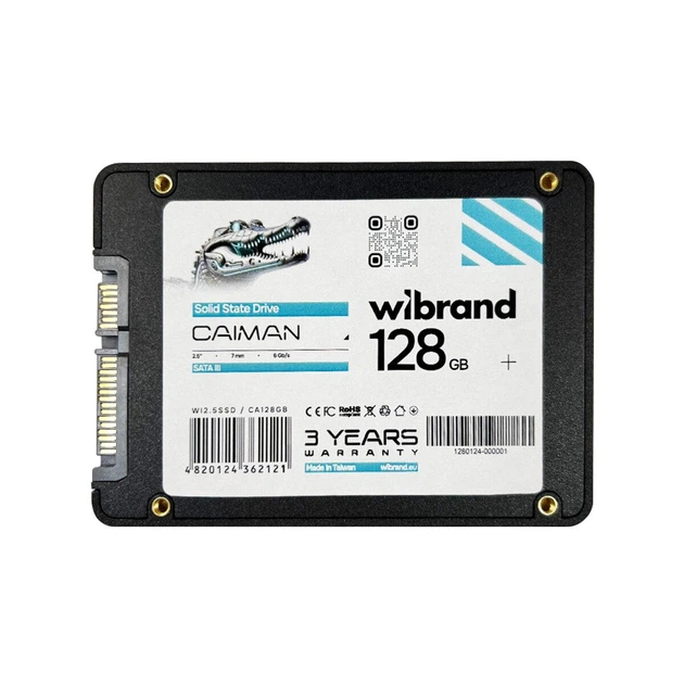 SSD Wibrand Caiman 128GB 2.5" 7mm SATAIII Bulk - зображення 2