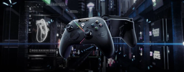 Геймпад беспроводной ASUS ROG Raikiri Pro for Xbox Black (90GC00W0-BGP000) - Фото 2 Геймпад беспроводной ASUS ROG Raikiri Pro for Xbox Black (90GC00W0-BGP000) - изображение 2