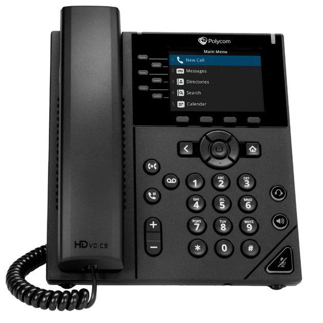SIP-телефон Poly OBi VVX 350, 6 ліній, PoE, чорний (89B59AA) - зображення 3