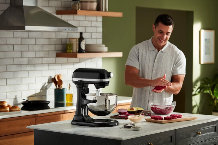 Кухонна машина KitchenAid Heavy Duty 5.2 л 5KSM55SXXEOB з відкидним блоком Black (5413184802028) - зображення 12
