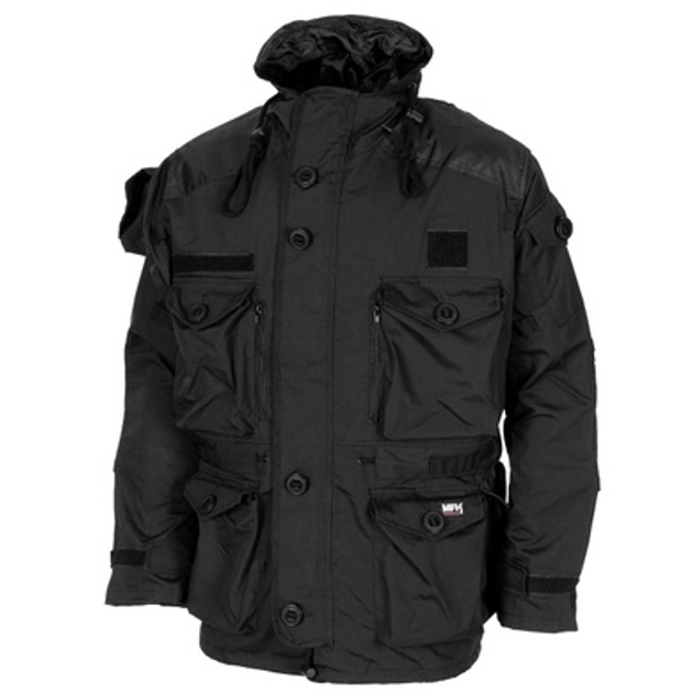 Куртка MFH Commando Jacket "Smock" Rip-Stop Black L - зображення 1