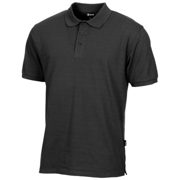 Футболка поло MFH Polo Shirt Black L - зображення 1