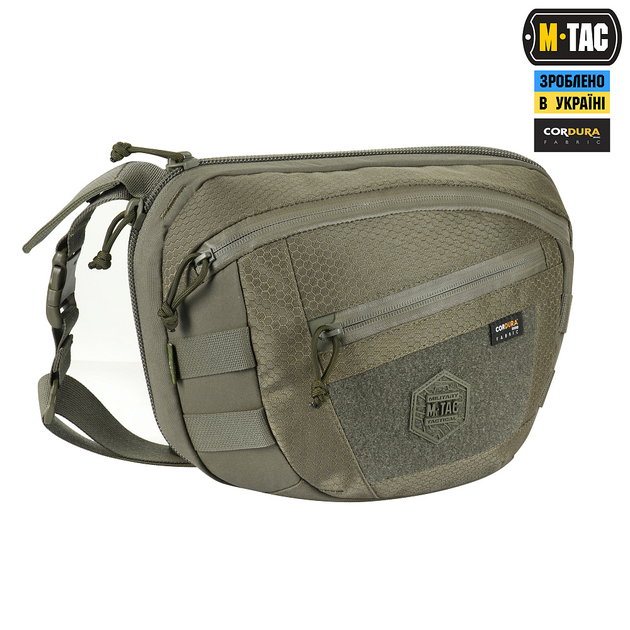 Сумка M-Tac Sphaera Hex Hardsling Bag Large с липучкой Elite Ranger Green - изображение 2