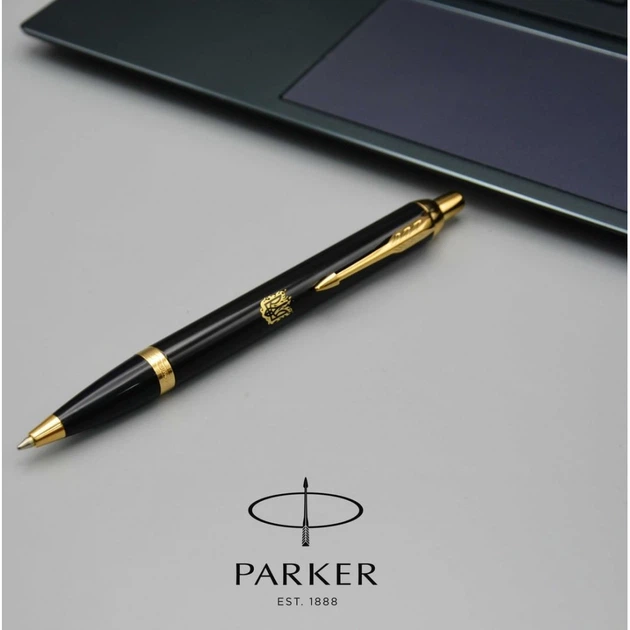 Ручка шариковая Parker IM Black GT BP Трезубец огненный Золотистый 22032_T031y - Фото 3 Ручка шариковая Parker IM Black GT BP Трезубец огненный Золотистый 22032_T031y - изображение 3