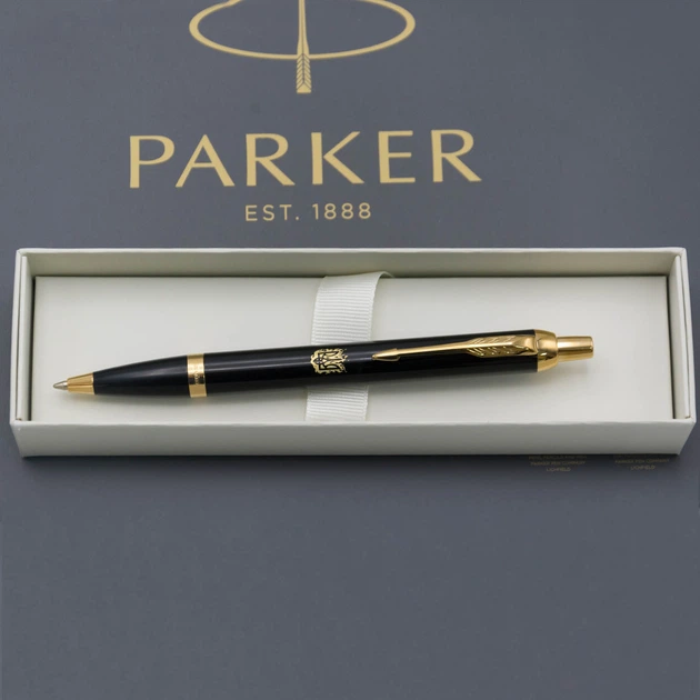 Ручка шариковая Parker IM Black GT BP Трезубец огненный Золотистый 22032_T031y - Фото 5 Ручка шариковая Parker IM Black GT BP Трезубец огненный Золотистый 22032_T031y - изображение 5