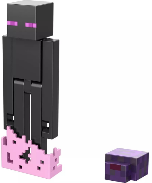 Zestaw Mattel Minecraft figurka 3.25" Enderman + akcesorium (194735194391) - obraz 2