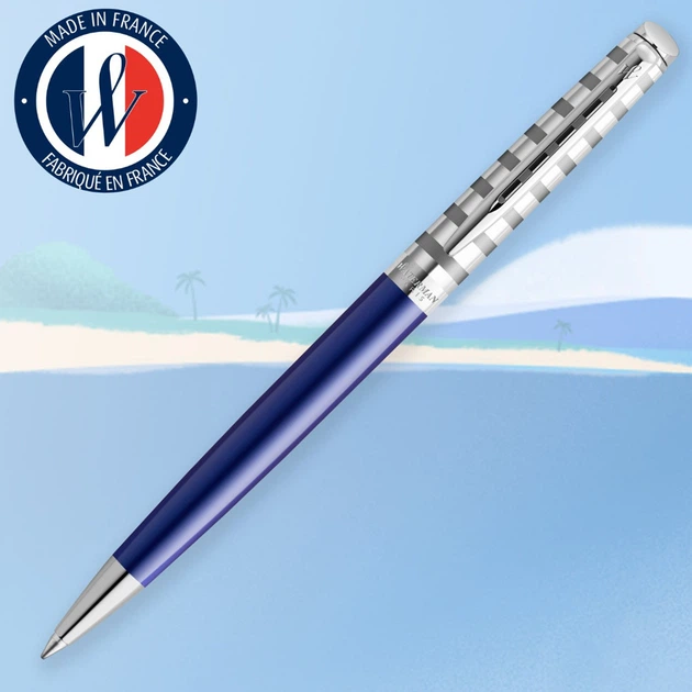 Ручка шариковая Waterman HEMISPHERE Anniversary Le Lounge Blue CT BP 22 083 Серебристый - Фото 2 Ручка шариковая Waterman HEMISPHERE Anniversary Le Lounge Blue CT BP 22 083 Серебристый - изображение 2