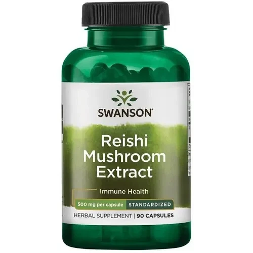 Гриби Рейші Swanson Reishi Mushroom Extract 500 мг 90 капсул - Фото 1 Гриби Рейші Swanson Reishi Mushroom Extract 500 мг 90 капсул - зображення 1