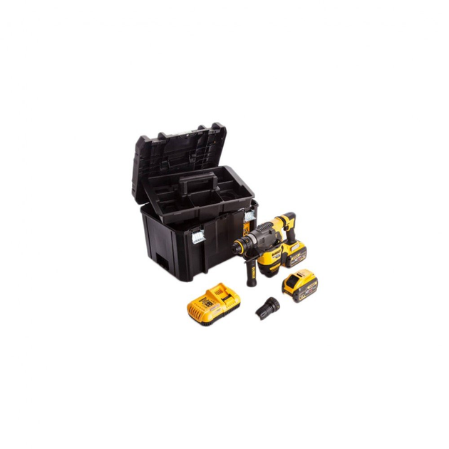 Перфоратор DeWALT бесщёточный, SDS-Plus, 54 В, 3.5 Дж, 3 реж. кейс (DCH334X2)[58556] - изображение 4