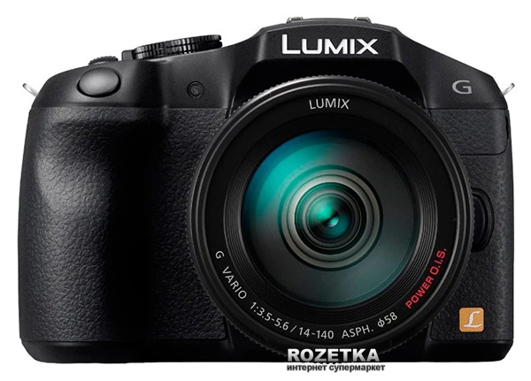 Фотоаппарат Panasonic Lumix DMC-G6 14-140mm Kit Black (DMC-G6HEE-K