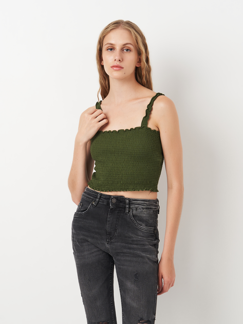 Топ жіночий Stradivarius 2649726530 L Хакі від Rozetka на платформі USKIDKA Акція на Топ жіночий Stradivarius 2649726530 L Хакі від Rozetka