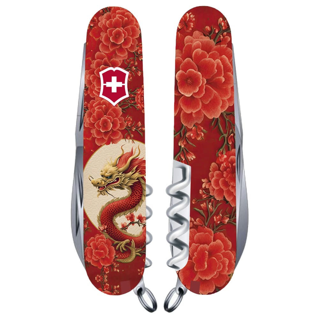 Ніж Victorinox Climber Zodiac 91мм/14функ/Китайський червоний дракон/червоний - зображення 1