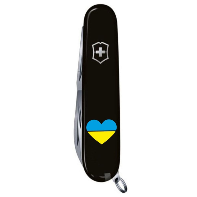 Нож Victorinox Climber Ukraine 91мм/14функ/сине-желтое Сердце/черный - изображение 2