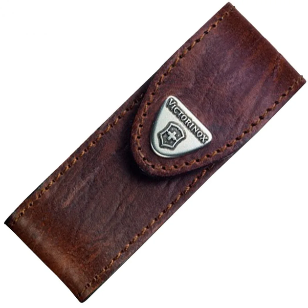 Чохол для ножів Victorinox 84-91 мм/2-4 шарів, липучка, шкіряний, коричневий - зображення 6