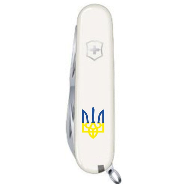 Ніж Victorinox Spartan Ukraine 91мм/12функ/Тризуб синьо-жовт/білий - зображення 2