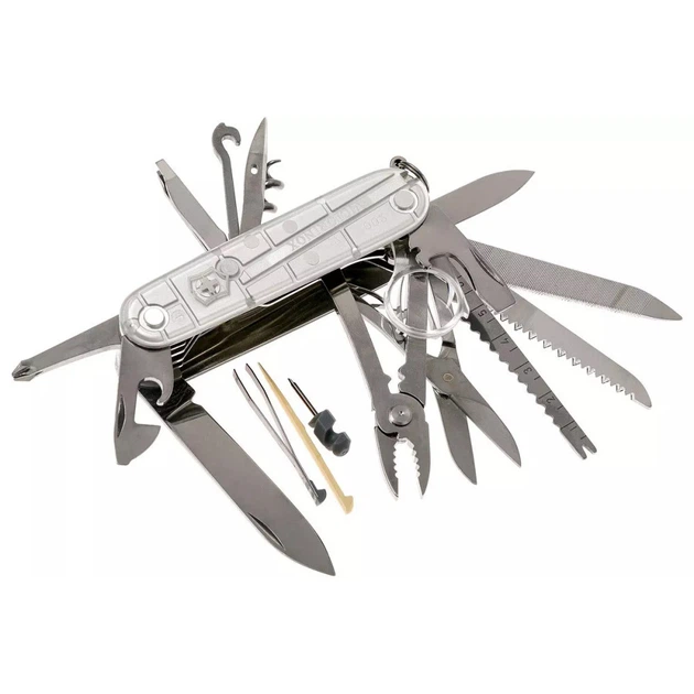 Нож Victorinox SwissChamp Transparent Серебро (1049-Vx16794.T7) - Фото 2 Нож Victorinox SwissChamp Transparent Серебро (1049-Vx16794.T7) - изображение 2