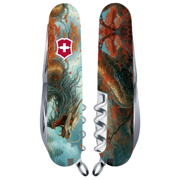 Нож Victorinox Huntsman Zodiac 91мм/15функ/Боевой дракон/разноцветный - изображение 1