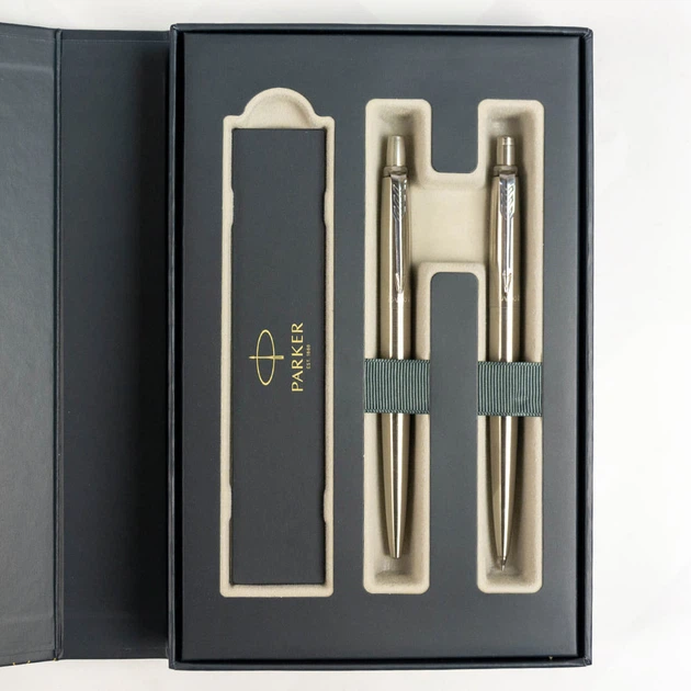 Набір ручок Parker JOTTER Stainless Steel CT BP+PCL Stainless Steel Сріблястий 16 172b24 - Фото 5 Набір ручок Parker JOTTER Stainless Steel CT BP+PCL Stainless Steel Сріблястий 16 172b24 - зображення 5