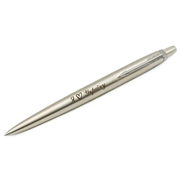 Ручка шариковая Parker JOTTER UKRAINE Stainless Steel CT BP Серебристый 16132_T206b - изображение 3