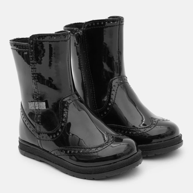 Детские демисезонные сапоги для девочки Chicco 01066167000000-870 24 Черные (8051182257654) - изображение 2