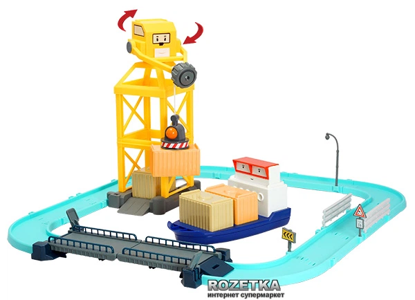 Грузовой порт с разводным мостом Robocar Poli (83083) – игрушки с
