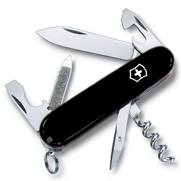 Ніж Victorinox Sportsman 84мм/13функ/чорний - зображення 1