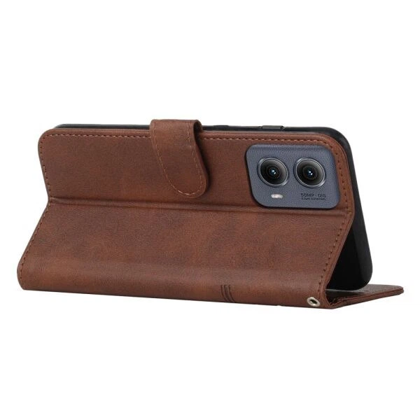Чохол-книжка з застібкою UniCase Jet Cover для Motorola Moto G85 - Brown - зображення 3