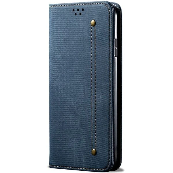 Чехол-книжка с кармашками UniCase Jeans Wallet для Realme C63 / C61 / Note 60x - Blue - изображение 5