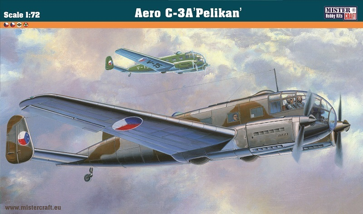 Model do sklejania MisterCraft Hobby Kits Samolot Aero C-3 Pelikan 1:72 (5903852060534) - obraz 2