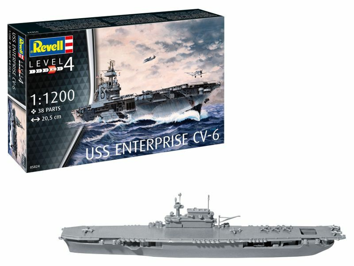 Модель авіаносця Revell 65824 USS Enterprise CV-61:1200 (4009803365824) - зображення 2