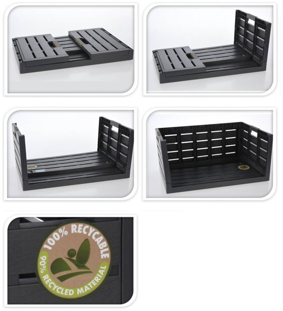 Skrzynia do przechowywania Storage solutions Składana 69x39x38 cm (8720573212380) - obraz 2