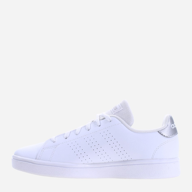 Tenisówki damskie z eko skóry adidas Advantage Base IF8550 40.5 Biały/Srebrny (4066759100855) - obraz 2