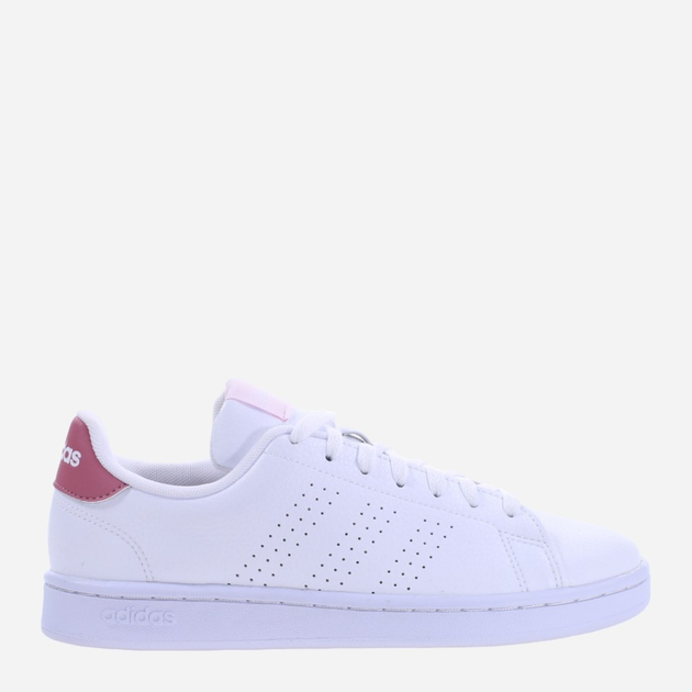 Tenisówki damskie skórzane adidas Advantage HR0322 36 Biały/Ciemnoróżowy (4066748730049) - obraz 1