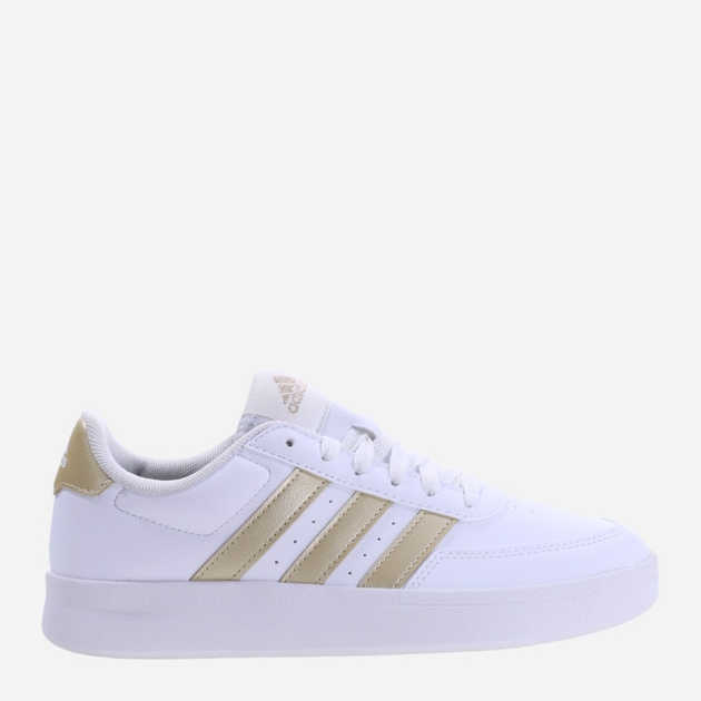 Tenisówki damskie z eko skóry adidas Breaknet 2.0 ID7116 40 Biały/Złoty (4066755779819) - obraz 1